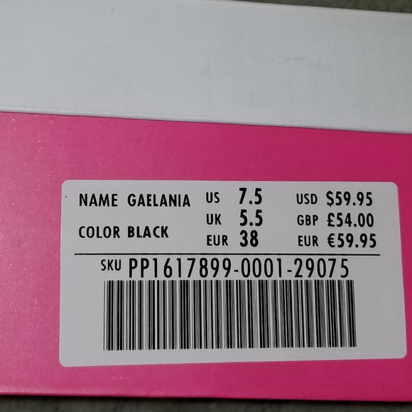 Brand New. JUST FAB Black Heels - Picture 4 of 4